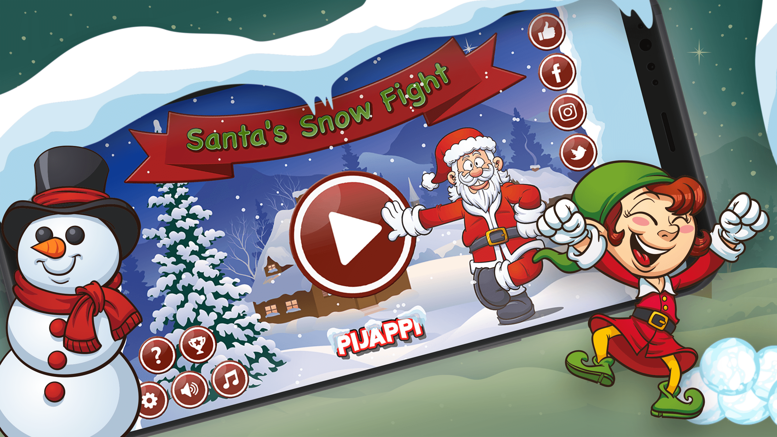 Santa’s Snow Fight screenshot 1