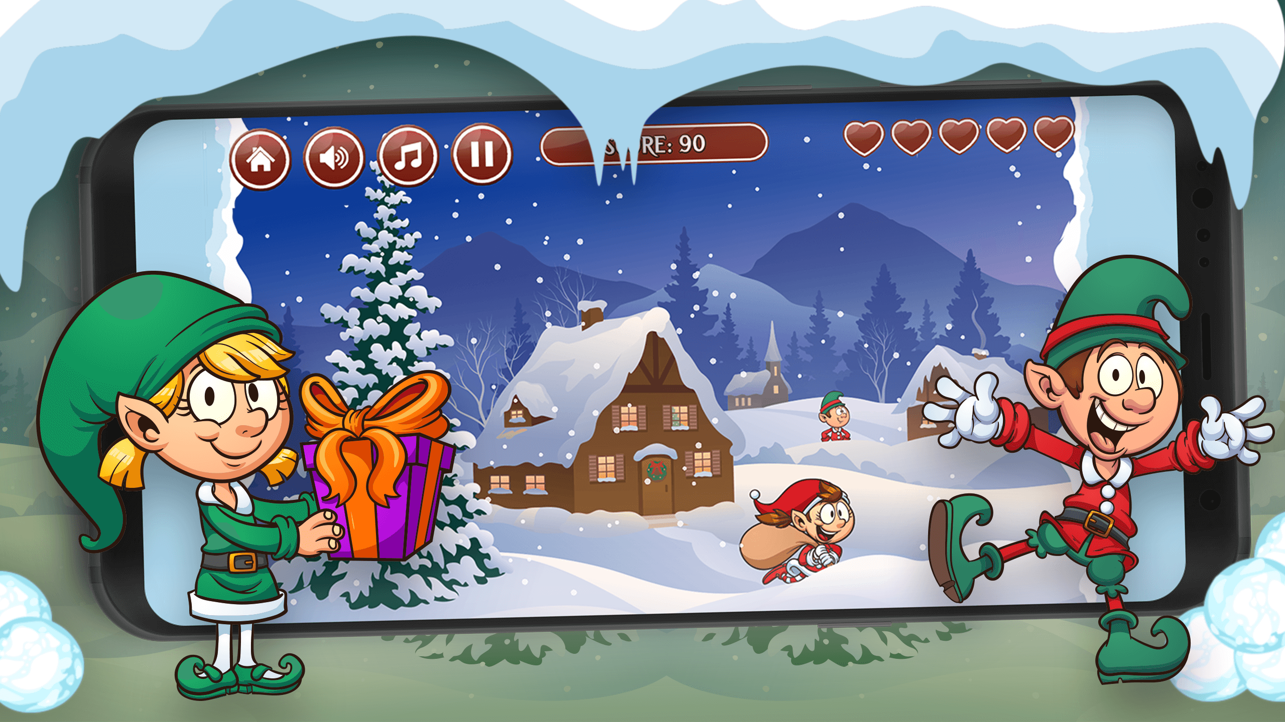 Santa’s Snow Fight screenshot 2